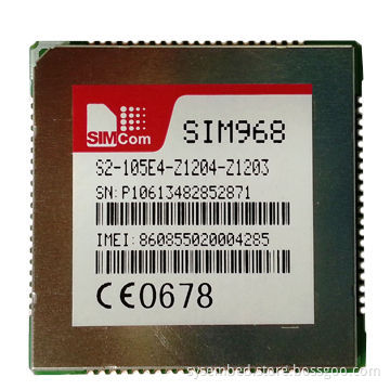 Quad-Band GSM/GPRS Module, Which Combines GNSS, SMT, SIM968, Measures 30*30*3.0mm